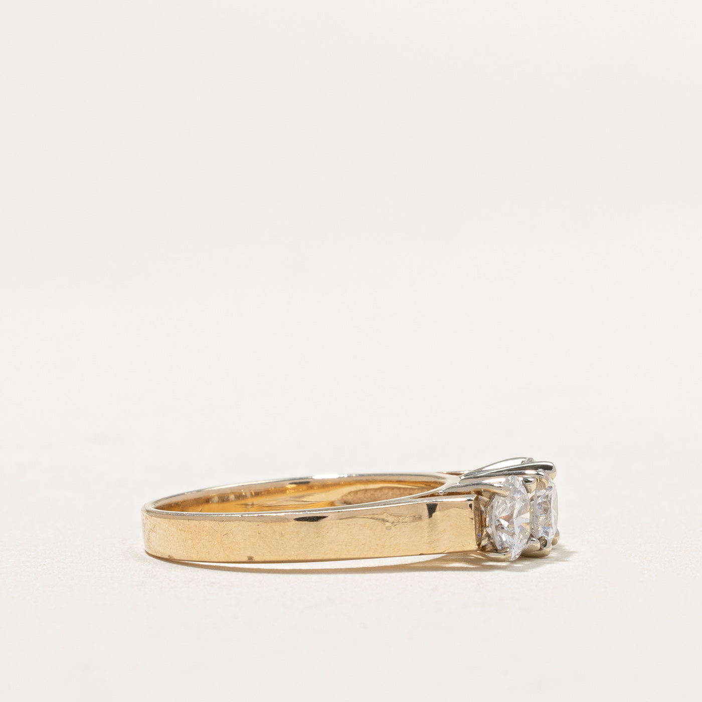 0.37ct Three Stone Diamond Ring | 0.72ctw Total Weight | Size 6 | Elegant Engagement & Wedding Band for Women | Perfect for Proposals, Anniversaries & Special Occasions