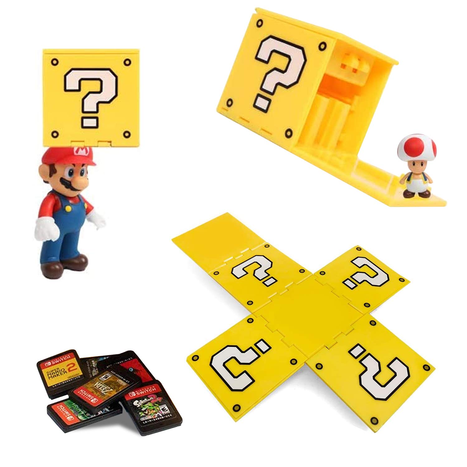 WIKEA Nintendo Switch Memory Card Case - 16 Game Card Holder for Nintendo Switch, Switch Lite & OLED | Portable Travel Storage for Video Games & Accessories