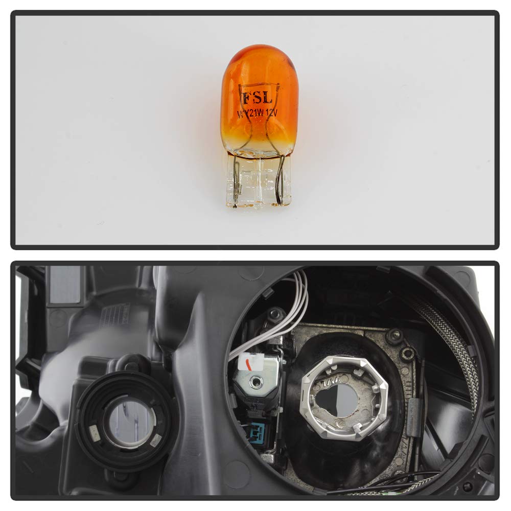HID AFS Headlights for Cadillac XTS 2013-2015 - OEM Style Replacement - Chrome/Clear Lens - Perfect for Night Driving & Car Upgrades