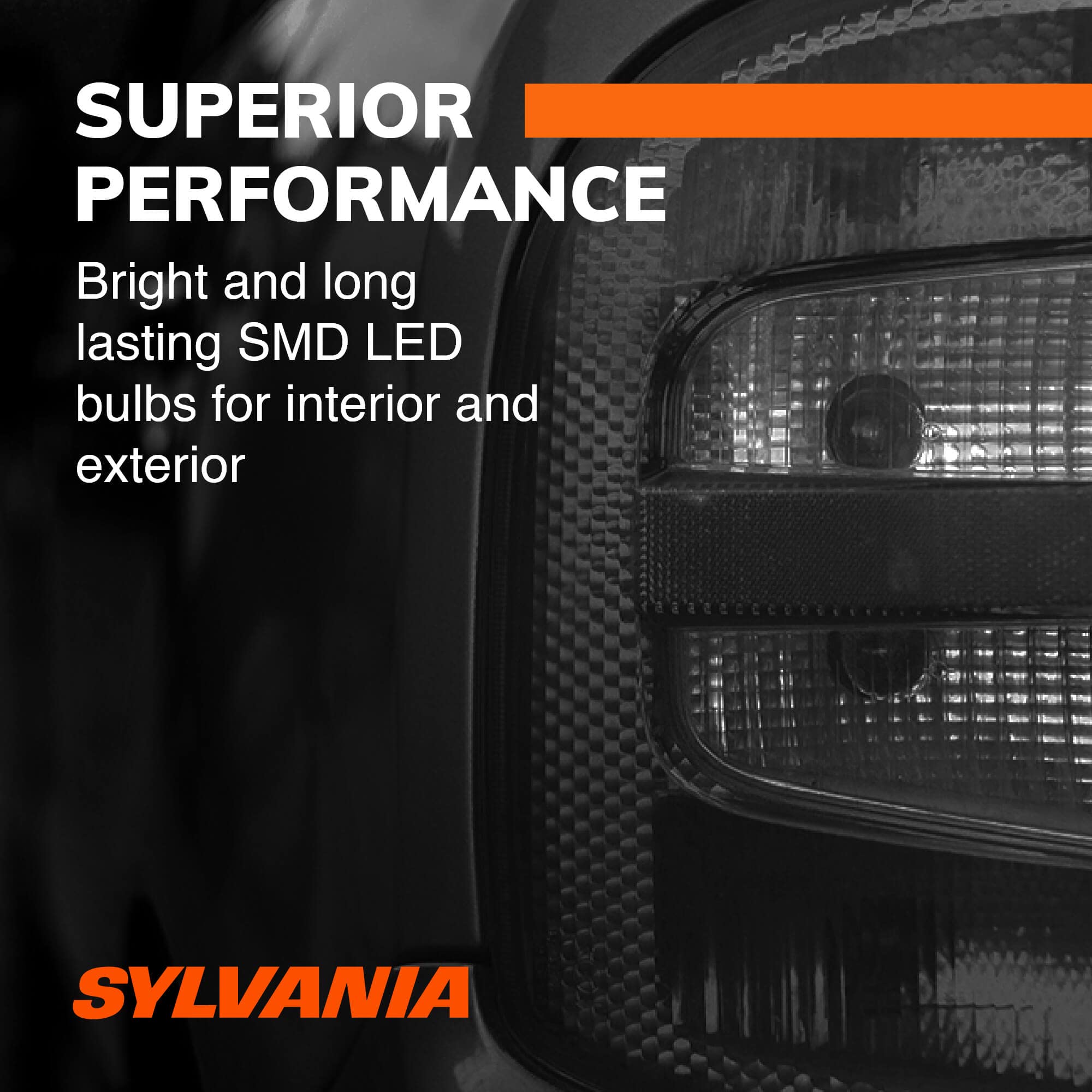 SYLVANIA 4157 LED Red Mini Bulb - Bright Stop/Tail Light Bulbs (2-Pack) for Cars & Trucks