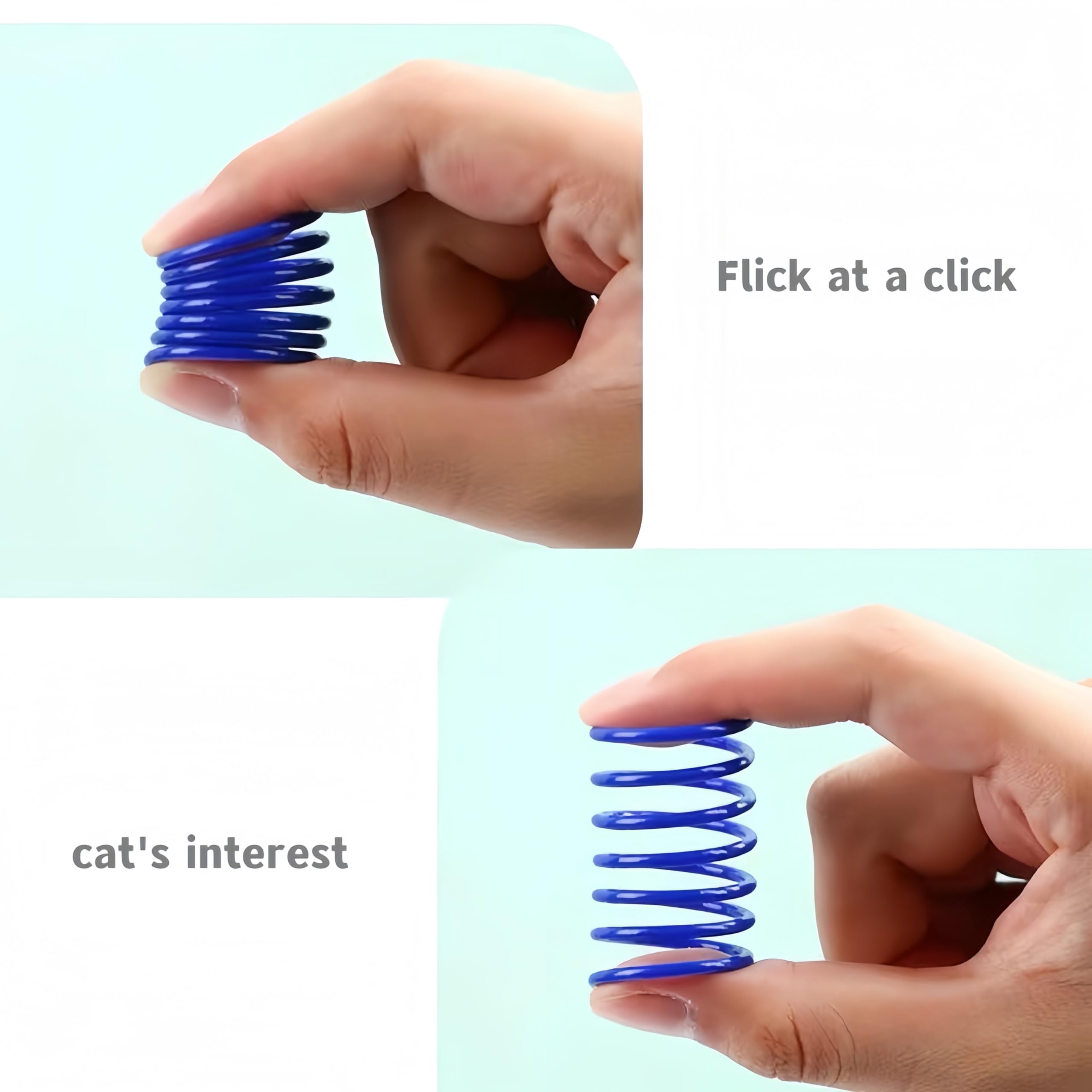 60pcs Cat Toys Set - Colorful Springs, Pompom Balls & Launcher for Interactive Play - Perfect for Indoor Exercise, Chase Games & Bonding with Your Feline Friend