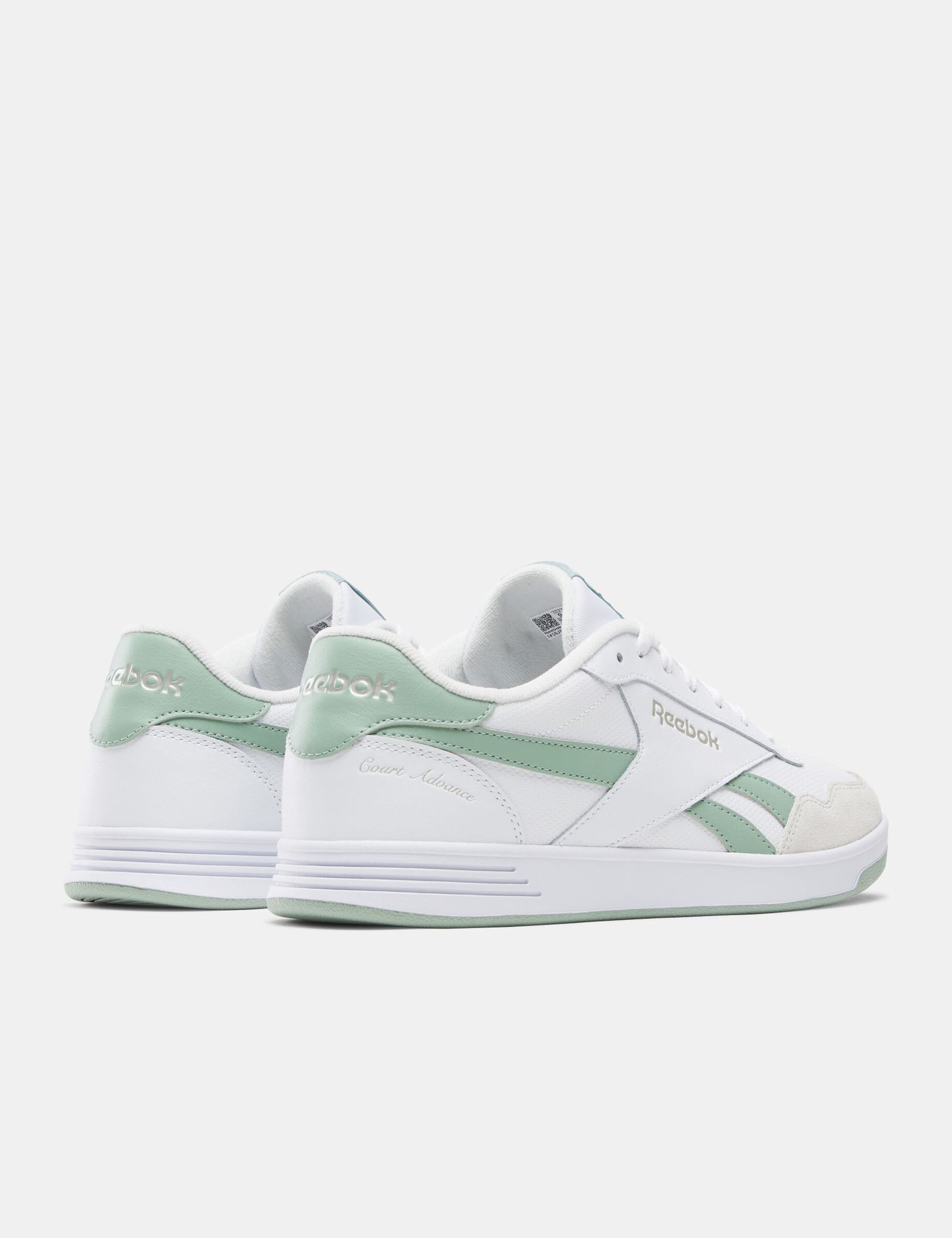 Court Advance Shoes for Men & Women - White/Hybrid Green/Barely Grey - Lightweight Tennis & Pickleball Shoes for Court Sports & Casual Wear