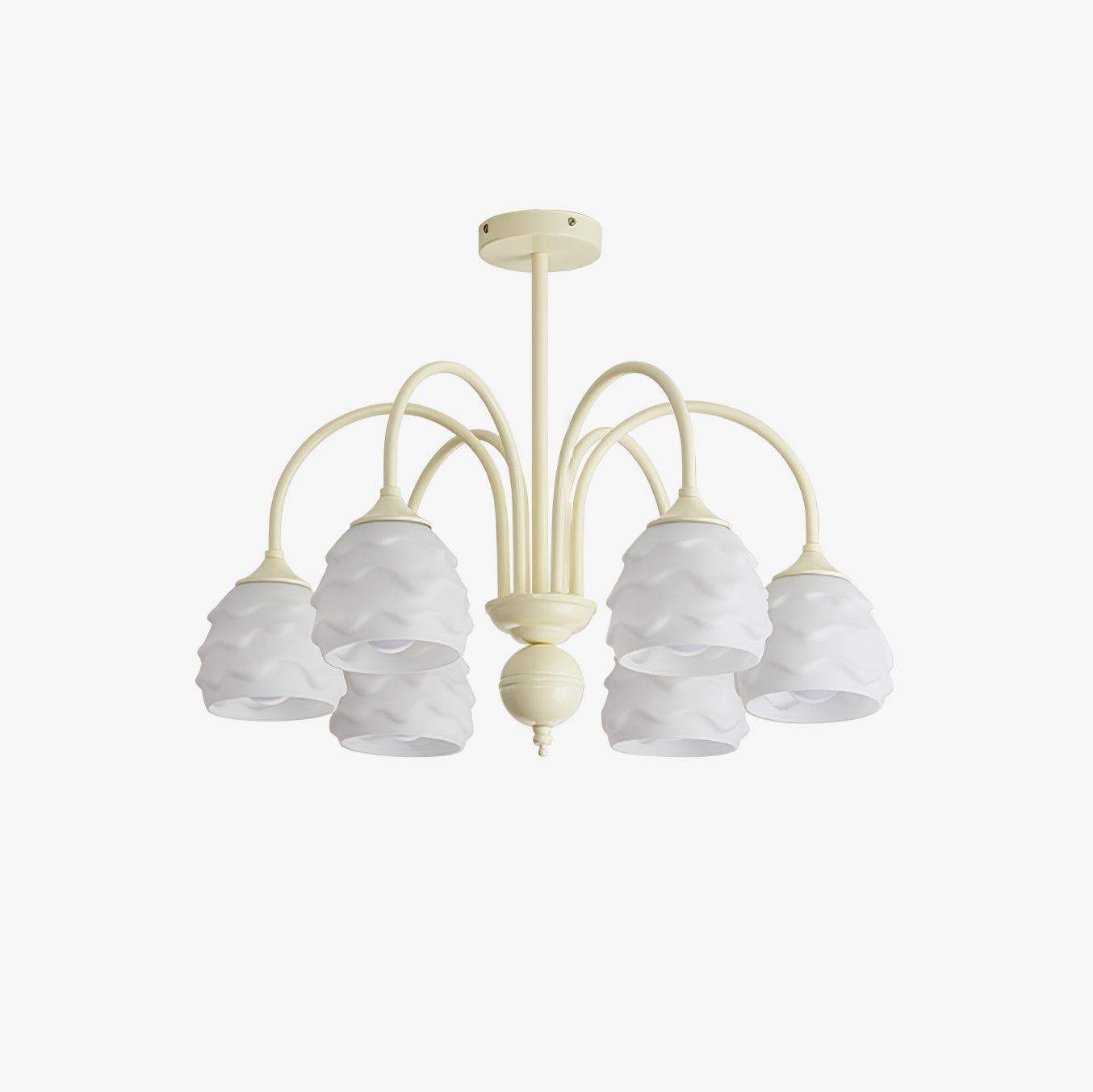 Melting Ice Cream Chandelier - Unique Dripping Soft Serve Ceiling Light Fixture for Bedroom, Kids Room & Ice Cream Shop Decor