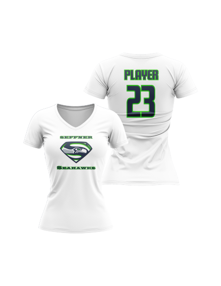 Seattle Seahawks Women's Sublimated Football Jersey - Official NFL Licensed Apparel for Game Day & Fan Events