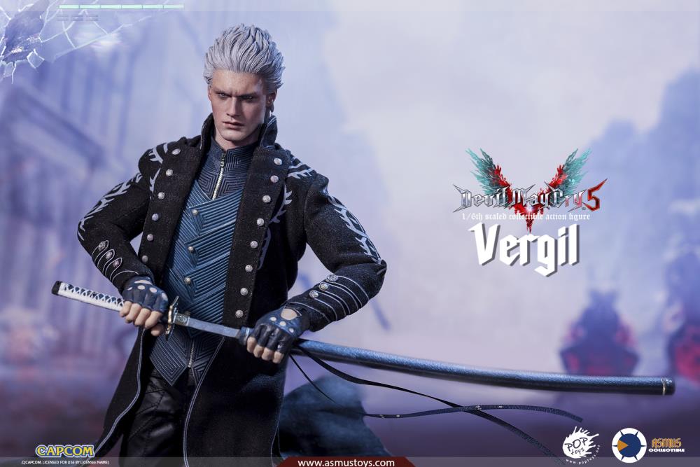 Asmus Toys 1/6 Scale Evil Vergil Action Figure from Devil May Cry 5 - Highly Detailed Collectible Model for Anime Fans & Video Game Merch Collectors - Perfect for Display in Home Office or Gaming Room