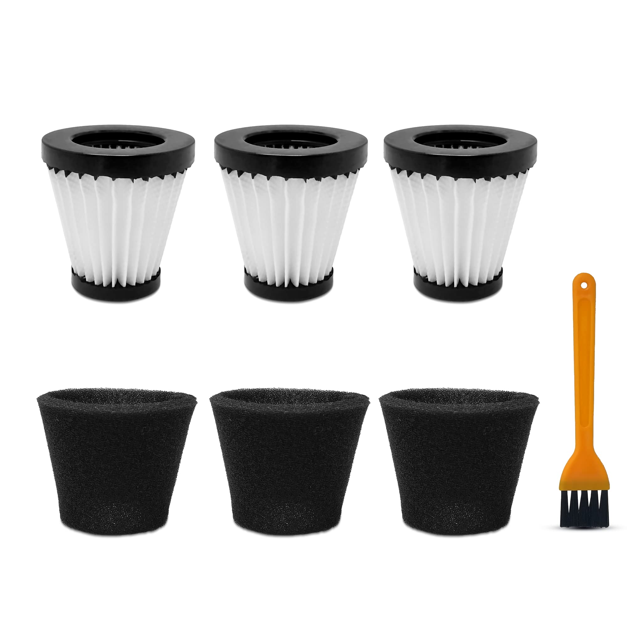 3 Pack Replacement Filters for Dirt Devil Scorpion Handheld Vacuum F117 - Compatible with AD40117 - HEPA Dust Filter Accessories for Pet Hair, Car Cleaning & Home Use