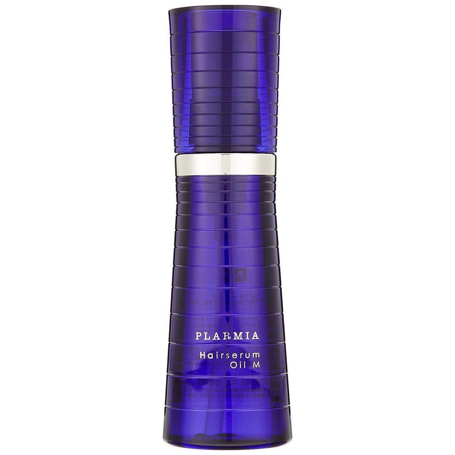 Milbon Plarmia Hair Serum Oil M for Dry & Stiff Hair - 120ml Moisturizing Treatment for Frizz Control & Shine - Perfect for Daily Hair Care & Styling