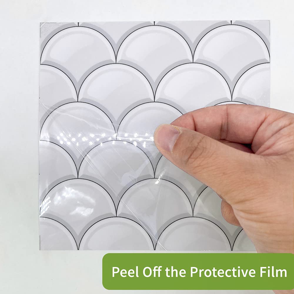 Waterproof Tile Stickers 10pcs - DIY Kitchen & Bathroom Renovation for Home Improvement
