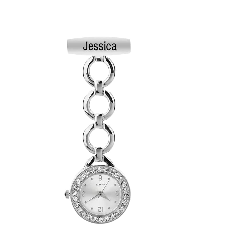 **LAGOFIT Personalized Clip-On Nurse Watch for Women - Engraved Name Medical Pocket Watch for Nurses & Doctors - Perfect for Nursing Shifts & Healthcare Professionals**