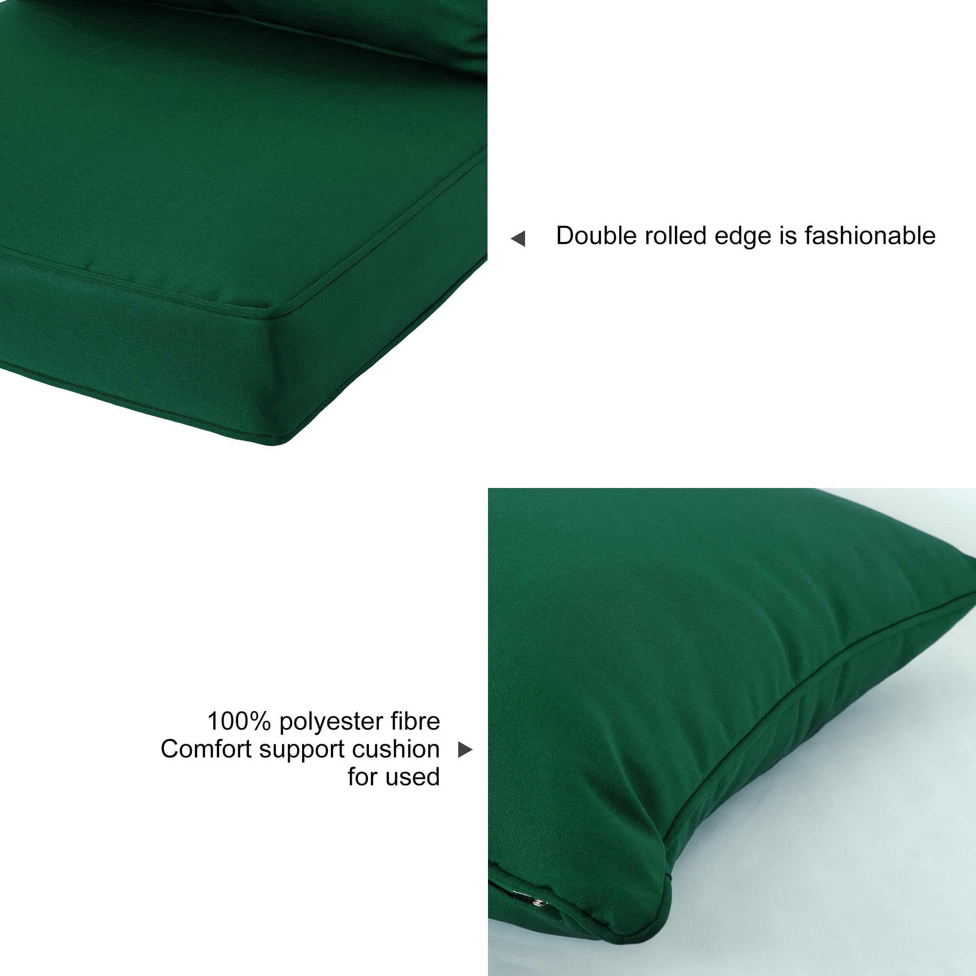 **ARTPLAN All-Weather Deep Seating Loveseat Cushions Set of 5 – Waterproof Outdoor Patio Furniture Cushions for Sofa, Chair, and Lounge – Perfect for Backyard, Poolside, and Garden Relaxation**