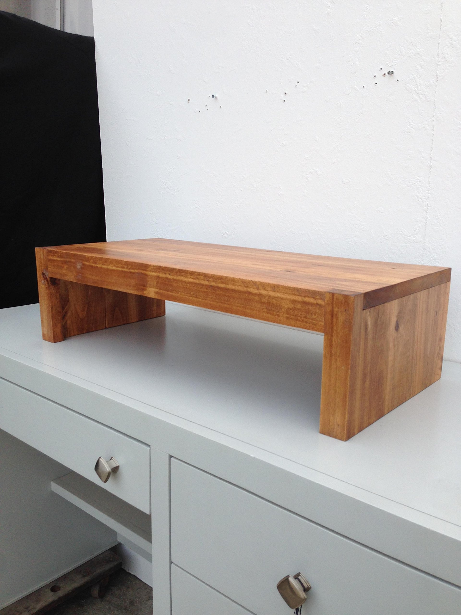 Premium Solid Albus Wood Monitor Stand Riser - 21