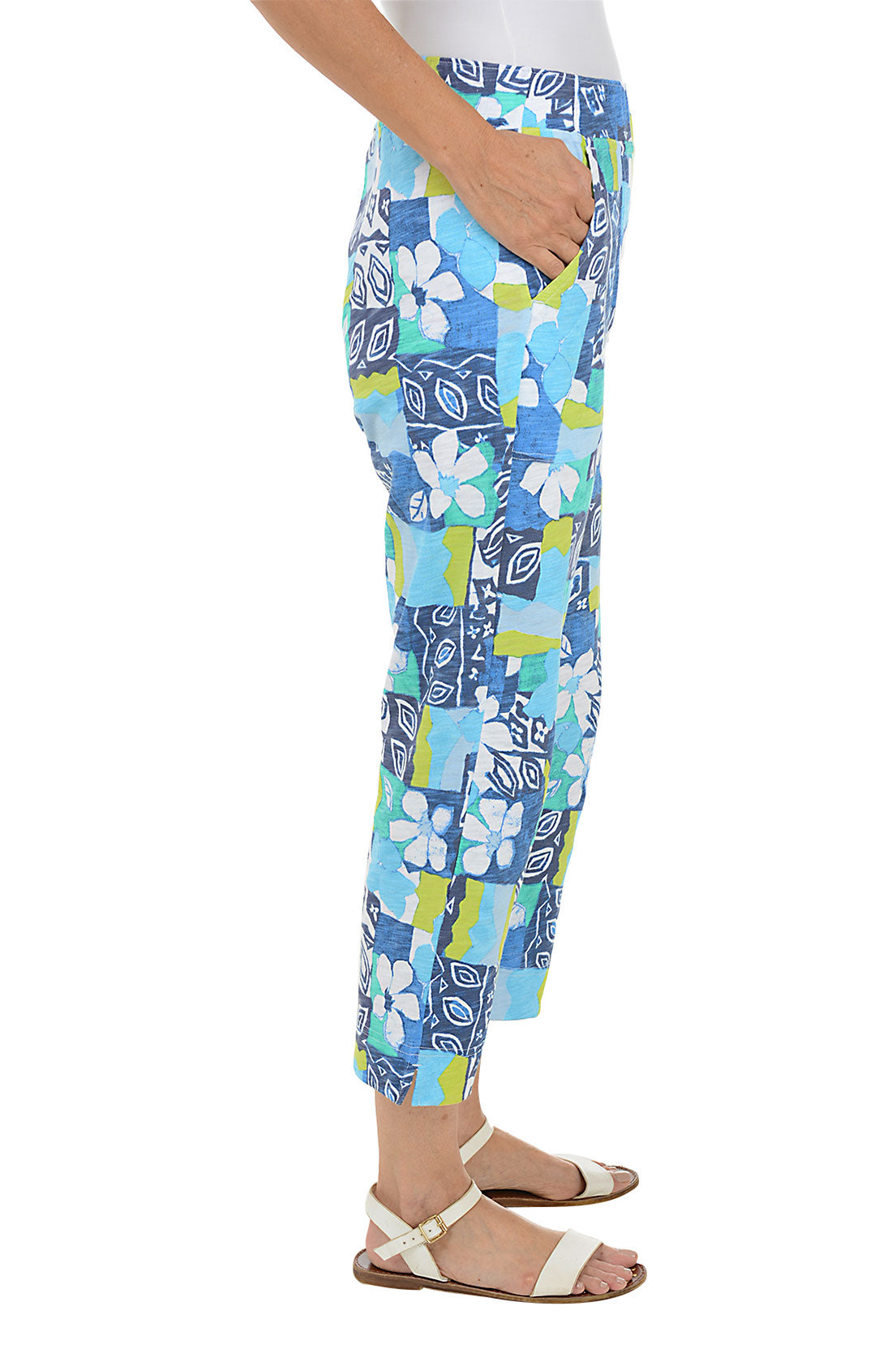 Rivera Pull On Capri Pants for Women - Stretchy Comfortable Casual Pants - Perfect for Yoga, Travel & Everyday Wear