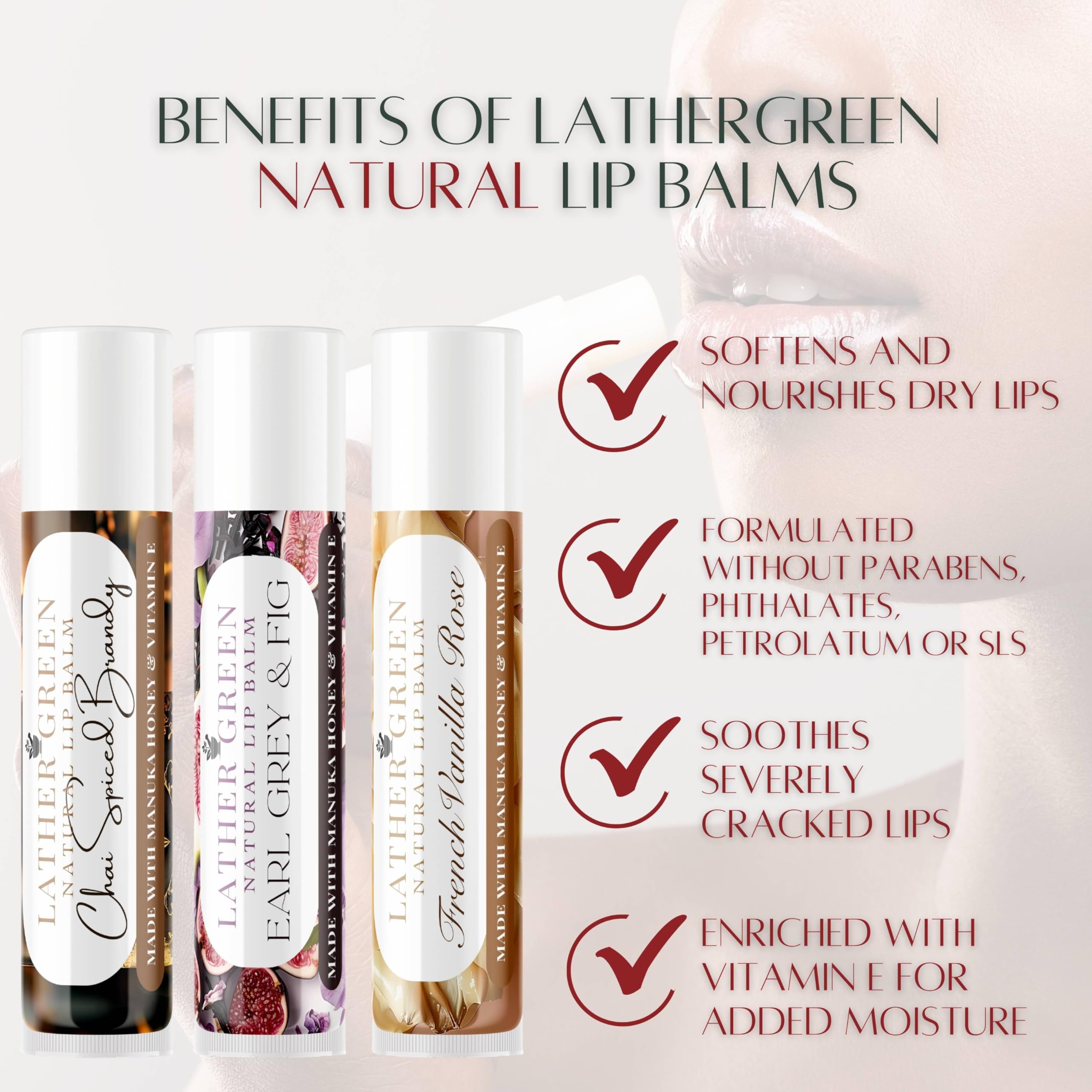 Organic Cotton Candy Flavored Lip Balm Pack of 5 - Moisturizing & Nourishing Lip Care for Dry Lips - Perfect for Winter, Travel & Daily Use
