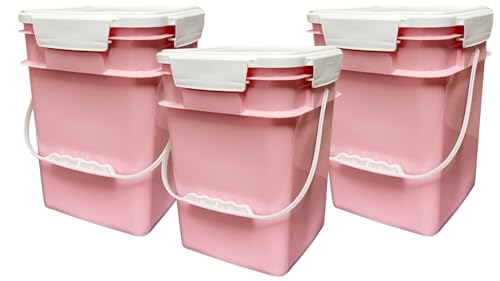 Pink - White lids