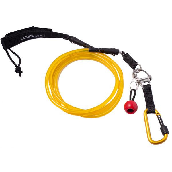 Level 6 STRAIGHT Quick Release SUP Leash - Premium Surfboard Leash for Stand Up Paddle Boarding, Kayaking & Water Sports | Durable & Secure Safety Tether for Ocean, Lake & River Adventures