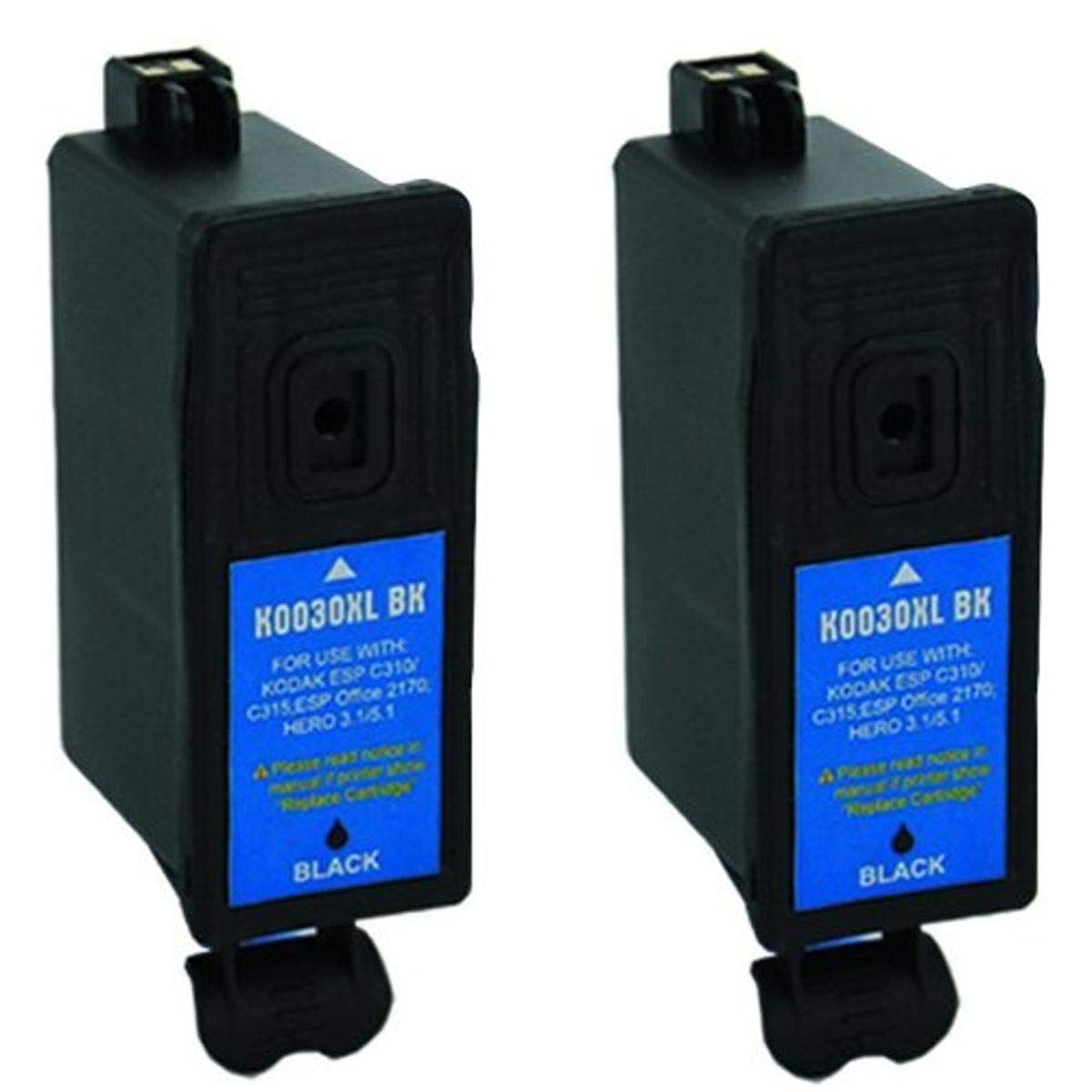 Amsahr 30XL Compatible Replacement Kodak Ink Cartridges (2-Pack, Black) - High-Quality Printer & Fax Ink for Kodak Printers | Perfect for Home Office, School Projects & Small Business Printing