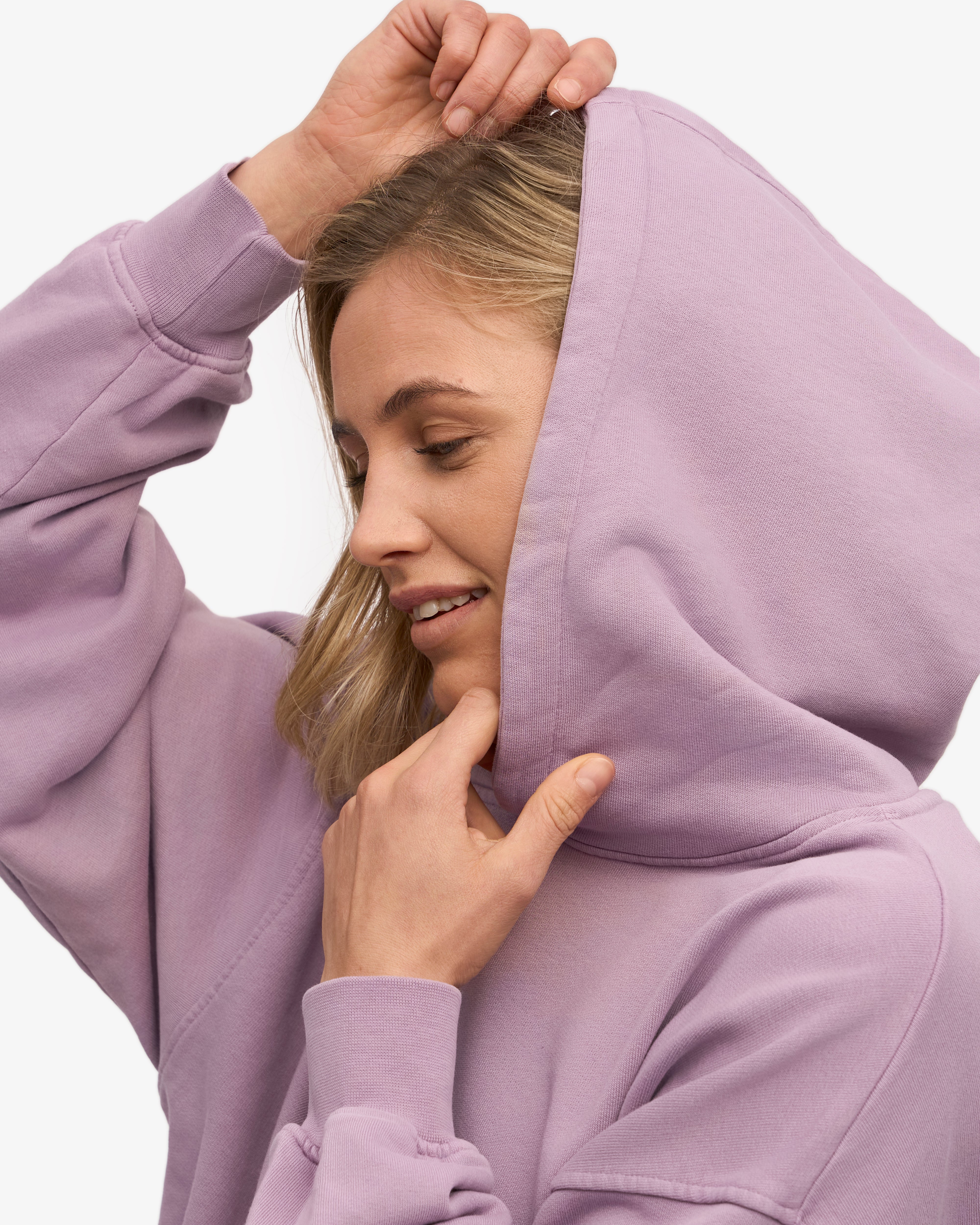Organic Oversized Hoodie - Pearly Purple | Comfortable & Stylish Unisex Pullover for Casual Wear, Lounge & Outdoor Activities
