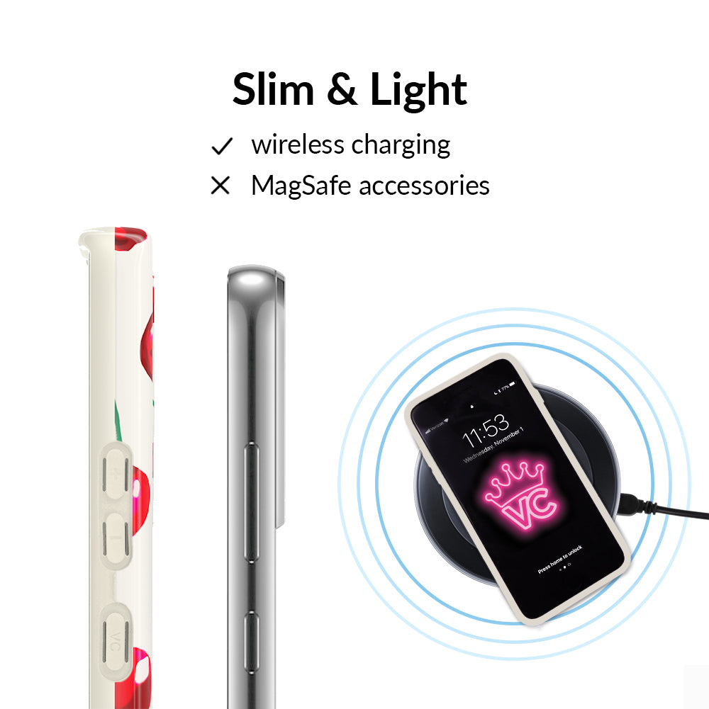 Mon Cheri Cherry Samsung Phone Case - Cute & Durable Protective Cover for Samsung Galaxy [Model] - Perfect for Everyday Use, Travel & Gifting