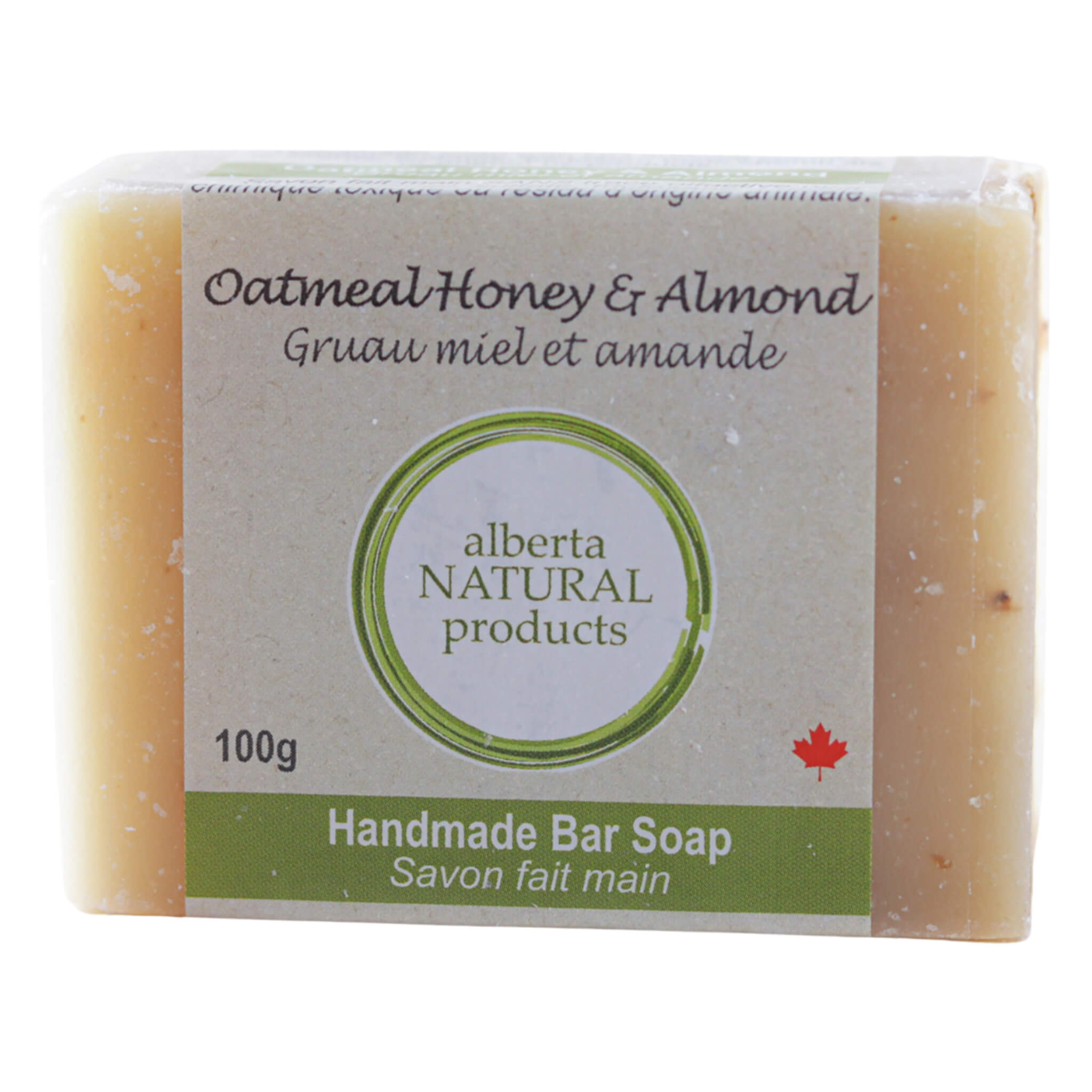 Organic Oatmeal Honey & Almond Soap Bar - Natural Exfoliating & Moisturizing for Dry & Sensitive Skin - Perfect for Daily Face & Body Wash, Spa & Gift