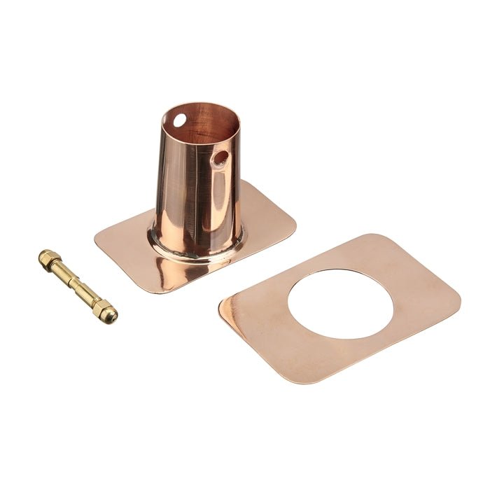 Copper Rain Chain Funnel Adapter - Decorative Downspout Diverter for Garden, Patio & Outdoor Drainage