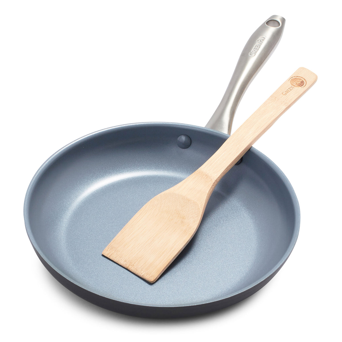 Lima 10-Inch Ceramic Nonstick Fry Pan with Bamboo Spatula - Healthy Cooking Skillet for Eggs, Pancakes & Stir Fry - Perfect for Home Kitchen & Restaurant Use