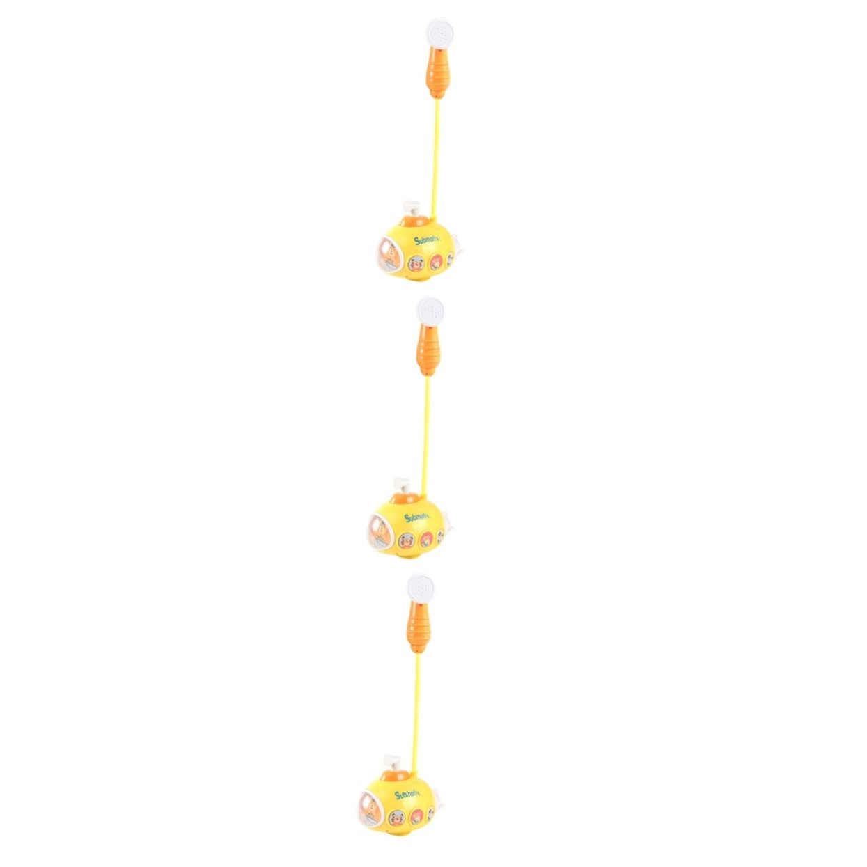HEMOTON 3-Piece Yellow Plastic Bath Toys Set for Kids Ages 3-4 - Fun Shower Time Learning & Play for Toddlers