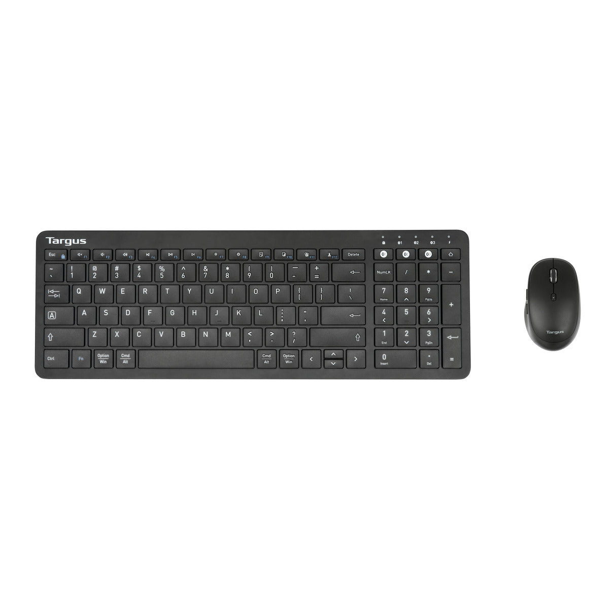 Multi-Device Bluetooth® Antimicrobial Keyboard & Comfort Mouse Bundle for Office, Home, Gaming - Wireless Keyboard and Mouse Set with Antibacterial Coating for PC, Laptop, Mac