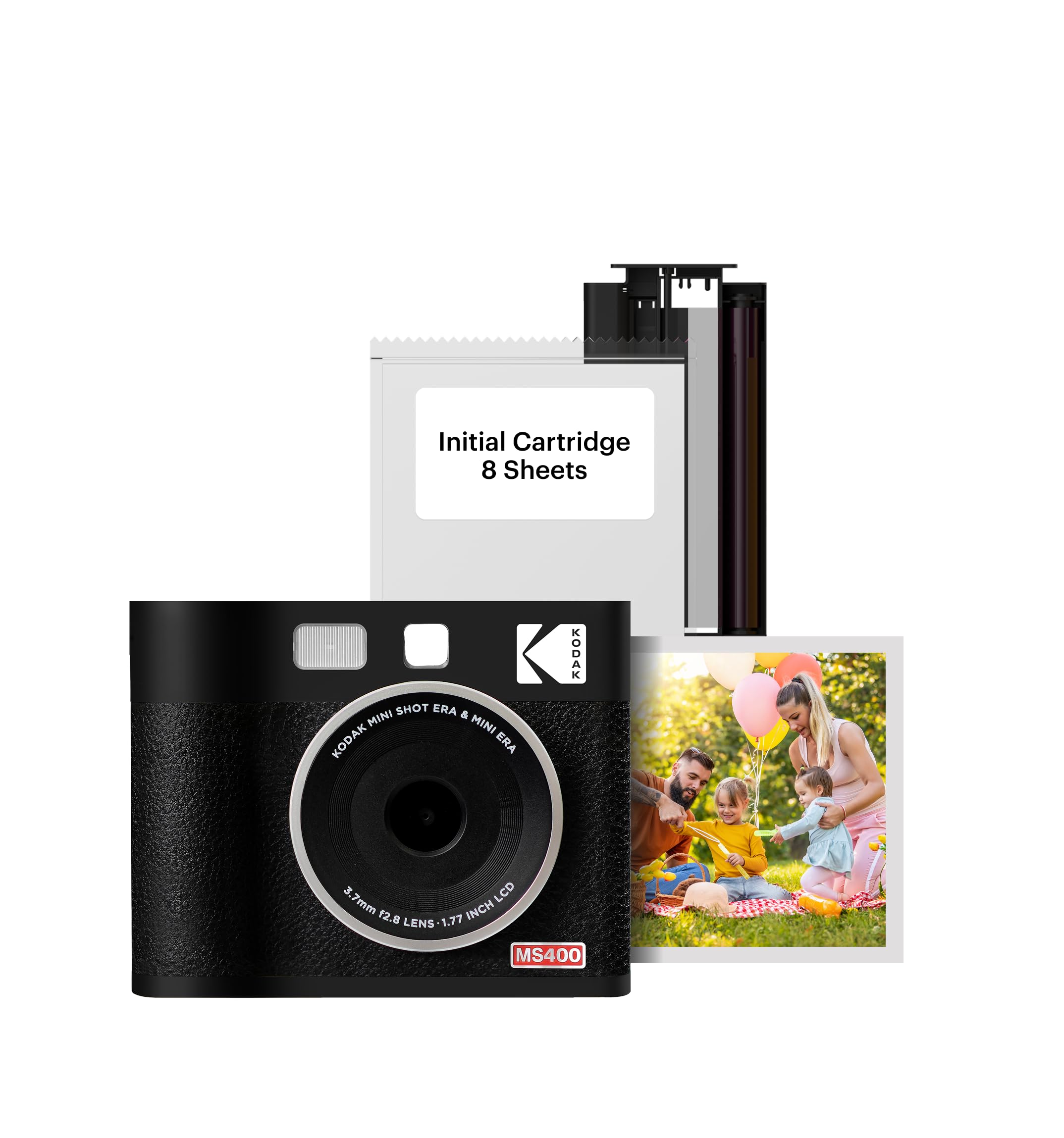 KODAK Mini Shot 4 Era Instant Digital Camera & Photo Printer - 4x4 Prints, Bluetooth Connectivity, Built-in Templates (Camera + Photo Paper Included) - Perfect for Travel, Parties, and DIY Scrapbooking