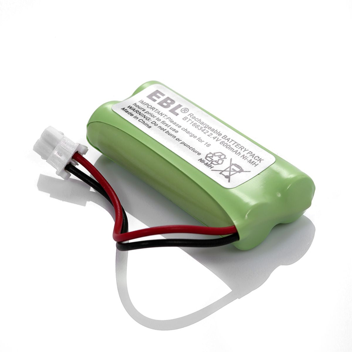 EBL BT166342 Rechargeable 2.4V 600mAh Cordless Batteries - Power Your RC Cars, Toys, and Electronic Devices with Long-Lasting Performance