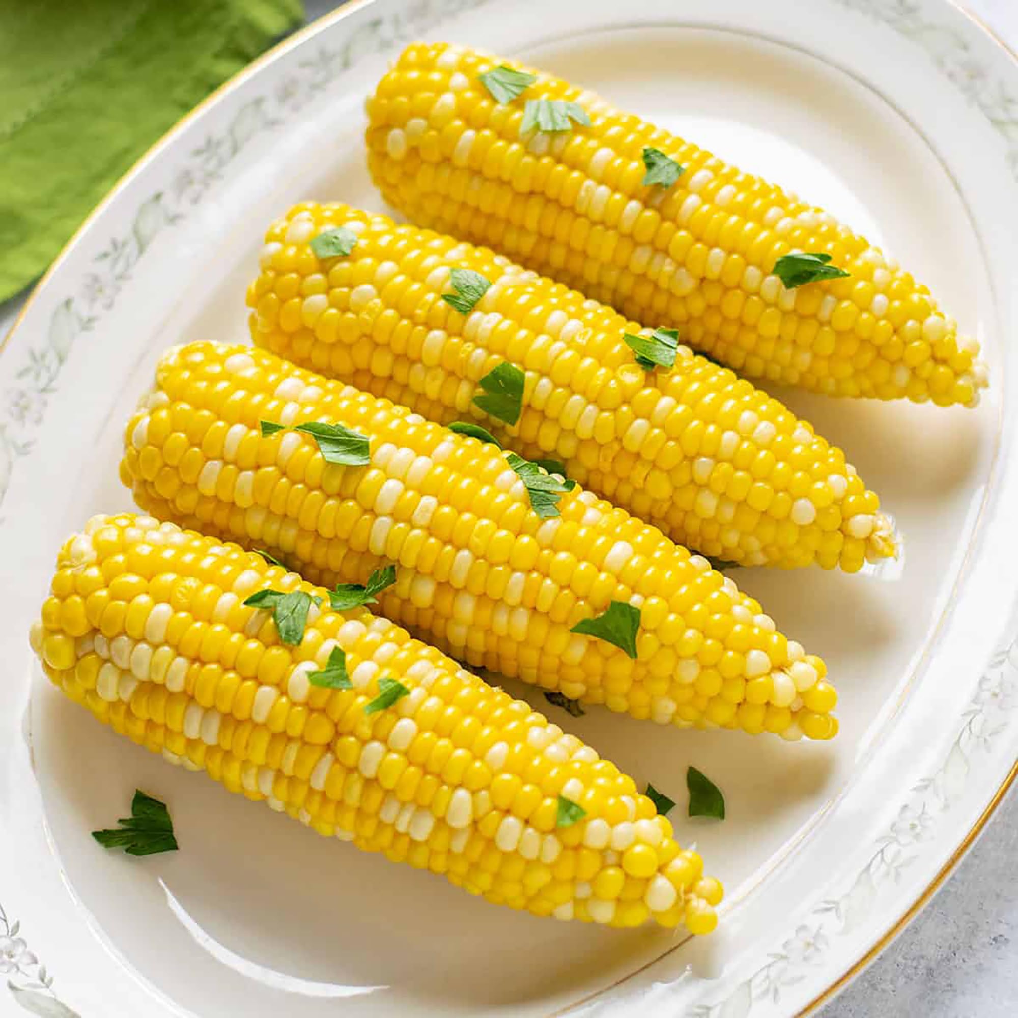 HIC Kitchen Corn Dishes Set of 4 - Pressed Decorative Glass Serving Bowls for Salads, Desserts & Party Appetizers | Elegant Tableware for Dining & Entertaining