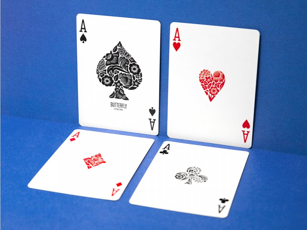Blue Workers Edition Butterfly Playing Cards - Premium Quality for Magic Tricks, Cardistry & Poker Games - Perfect for Professional Magicians, Card Enthusiasts & Casino Nights