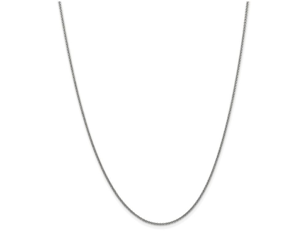 14K White Gold 1.5mm Solid Polished Cable Chain Necklace for Women - Dainty Layering Necklace, Everyday Jewelry Gift for Her - Perfect for Stacking, Gift Giving & Special Occasions