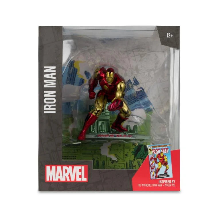 Marvel Comics Iron Man 1/10 Scale Action Figure - The Invincible Iron Man #126 Collectible Model for Display & Superhero Fans | Perfect for Home Decor, Office Desk & Marvel Collection