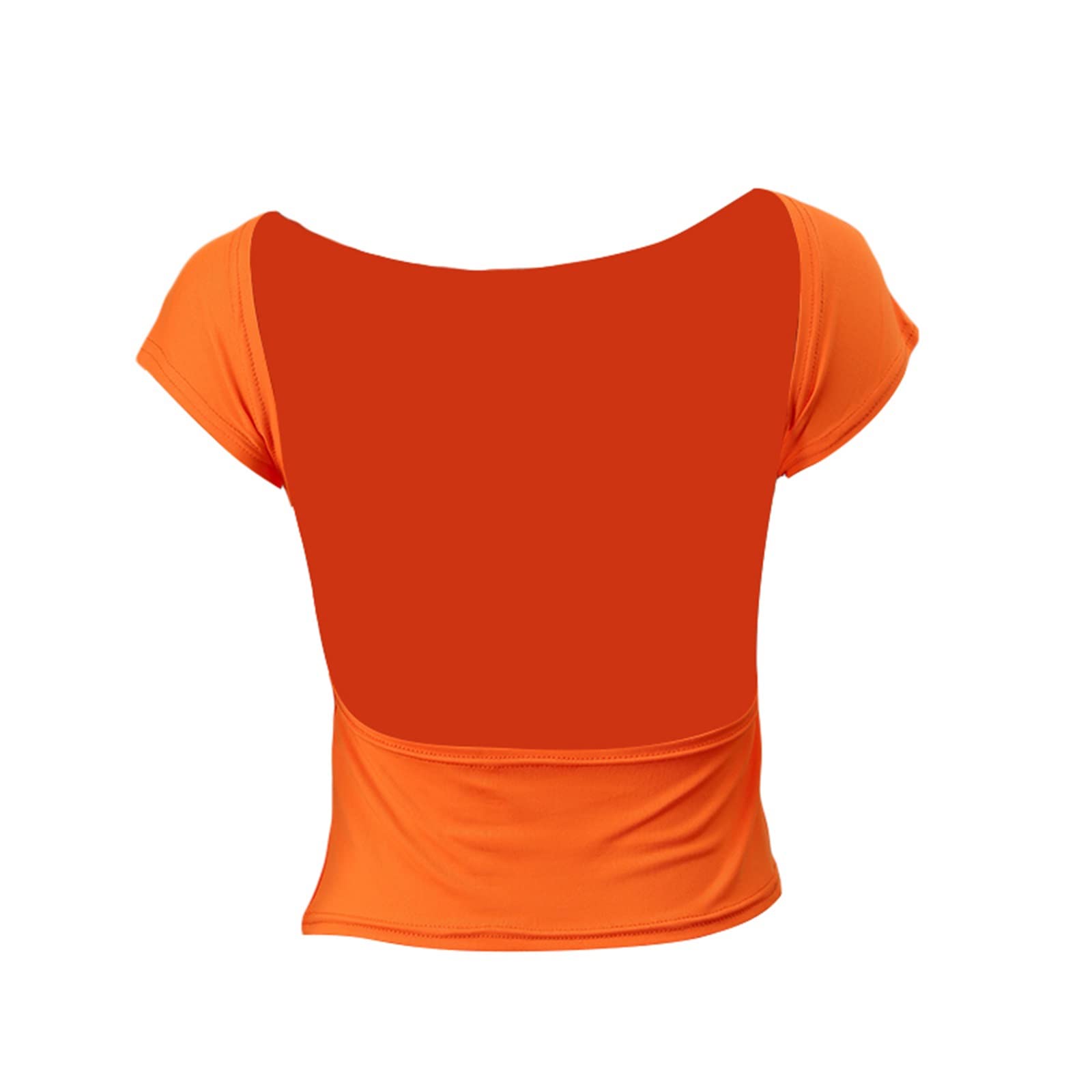 Y2K Backless Crop Top for Women - Short Sleeve Bodycon Sexy T-Shirt with Crew Neck | Grunge Streetwear for Summer | Perfect for Music Festivals, Clubbing & Casual Outfits