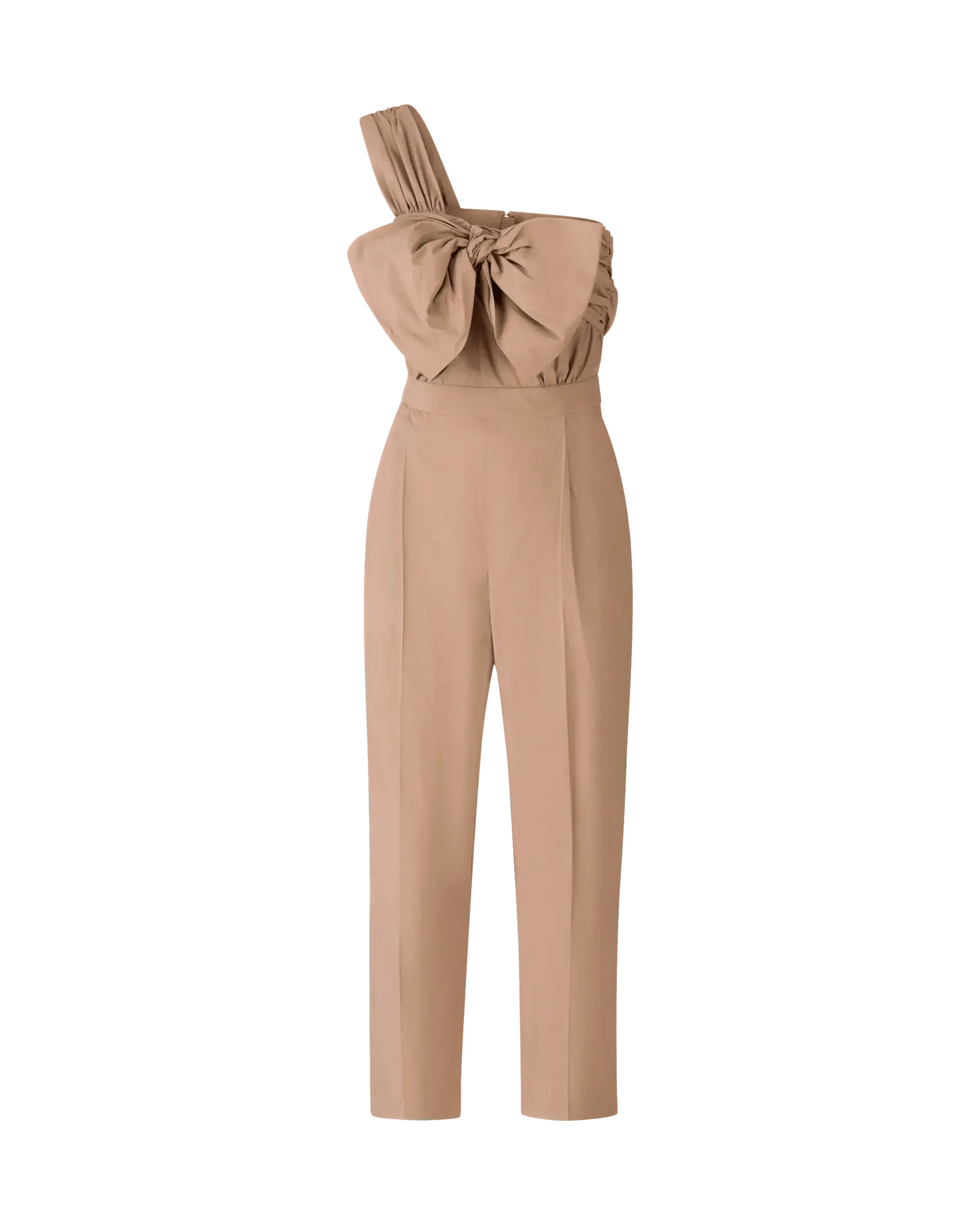 Elegant One Shoulder Bow Detail Jumpsuit for Women - Perfect for Cocktail Parties, Date Nights & Special Occasions