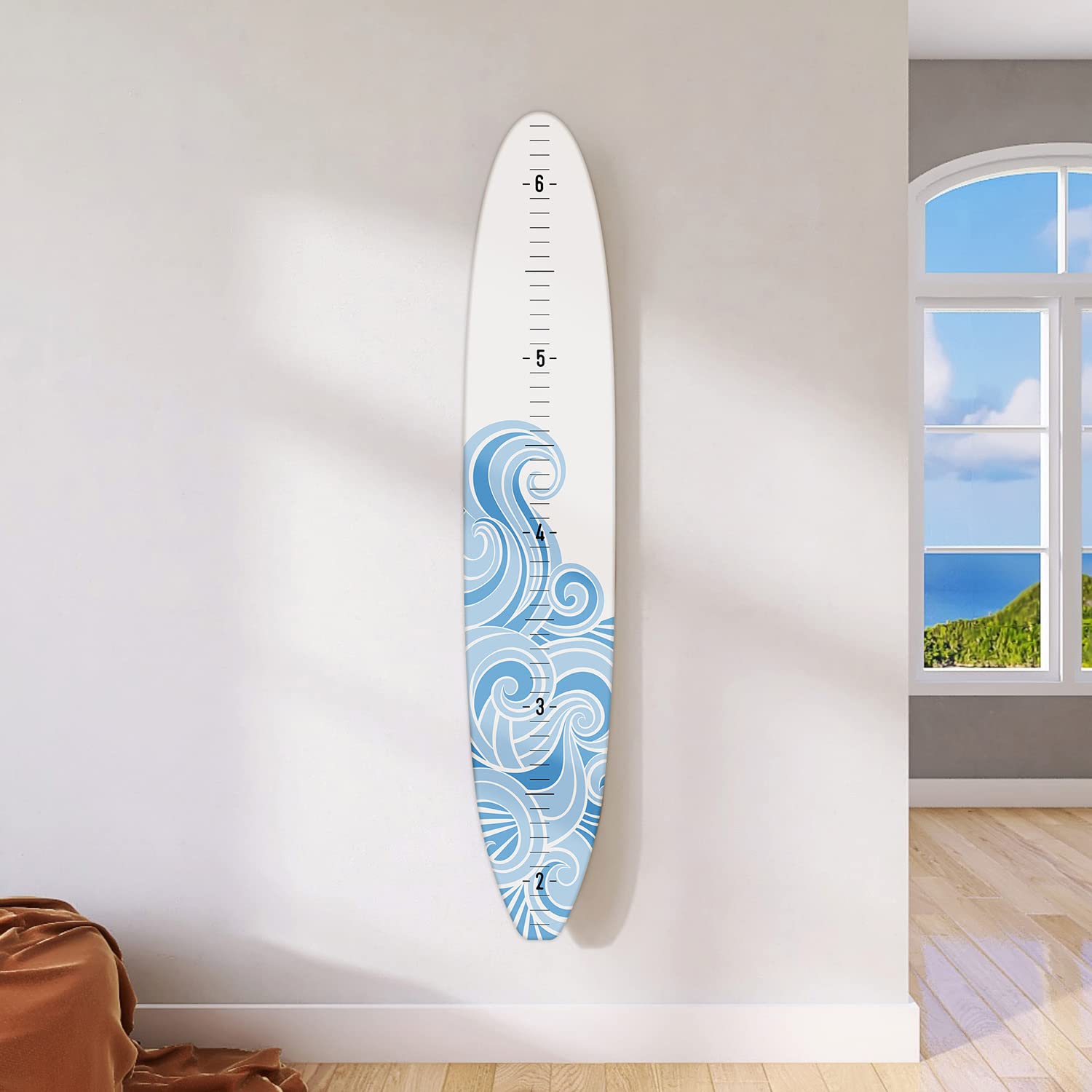 Wooden Surfboard Baby Growth Chart - 57