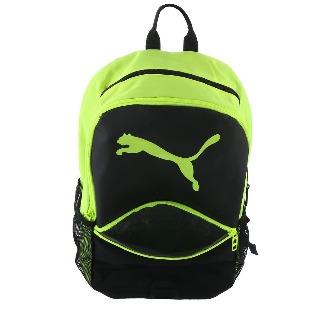 PUMA Evercat Emulator Unisex Backpack - Waterproof Laptop Backpack for Work & Travel (Black/Yellow) - Perfect for College, Hiking & Daily Commute