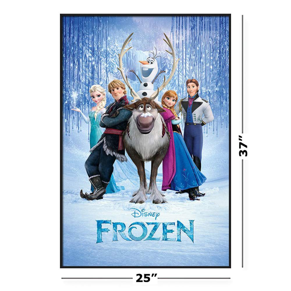 Frozen Disney Movie Poster Print - Framed Wall Art Decor (24