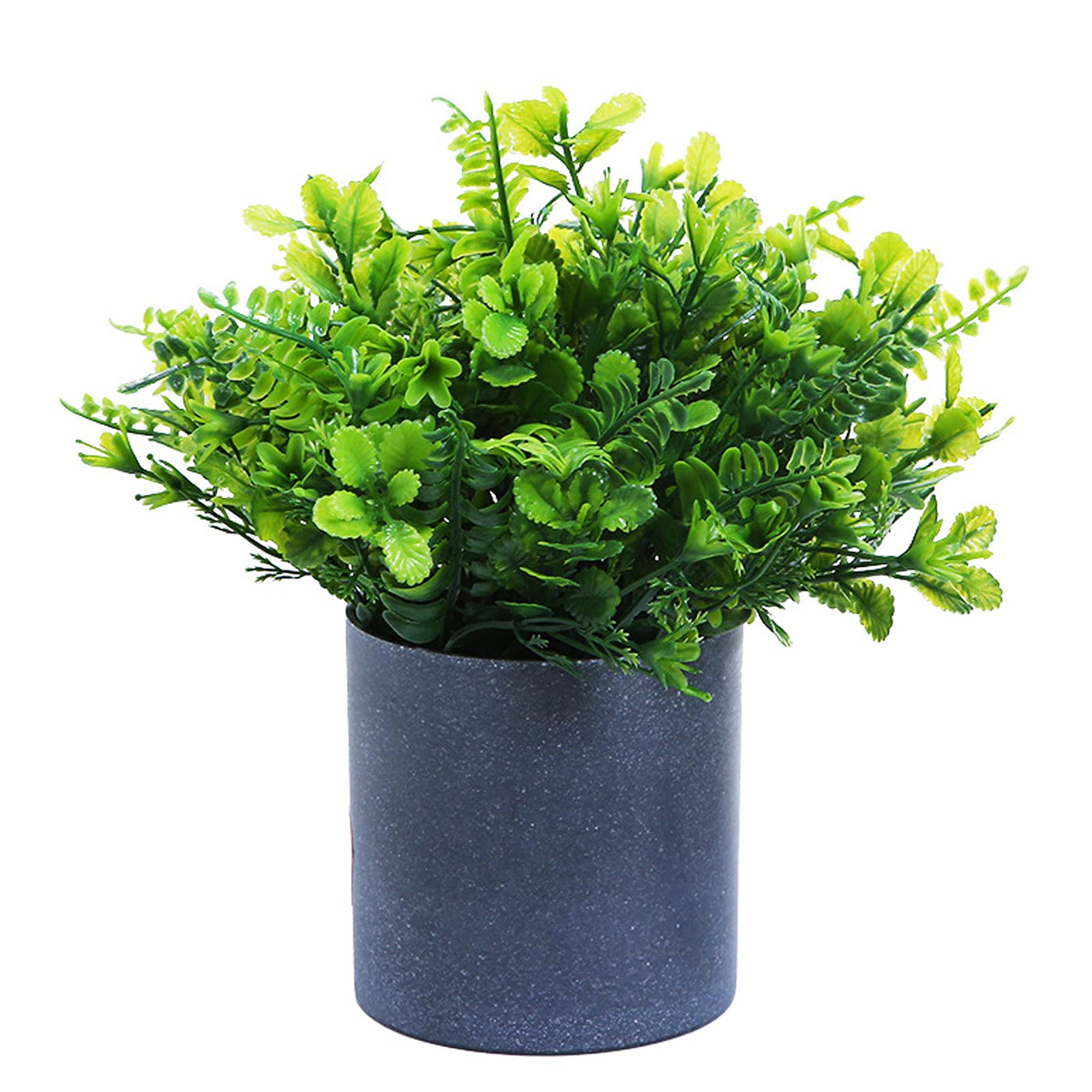 Artificial Flowers Fake Plants - Realistic Simulation Potted Greenery for Home Decor, No Watering Easy Care Indoor Plants, Perfect for Living Room, Office, Bedroom & Bathroom Decor - Set of 5