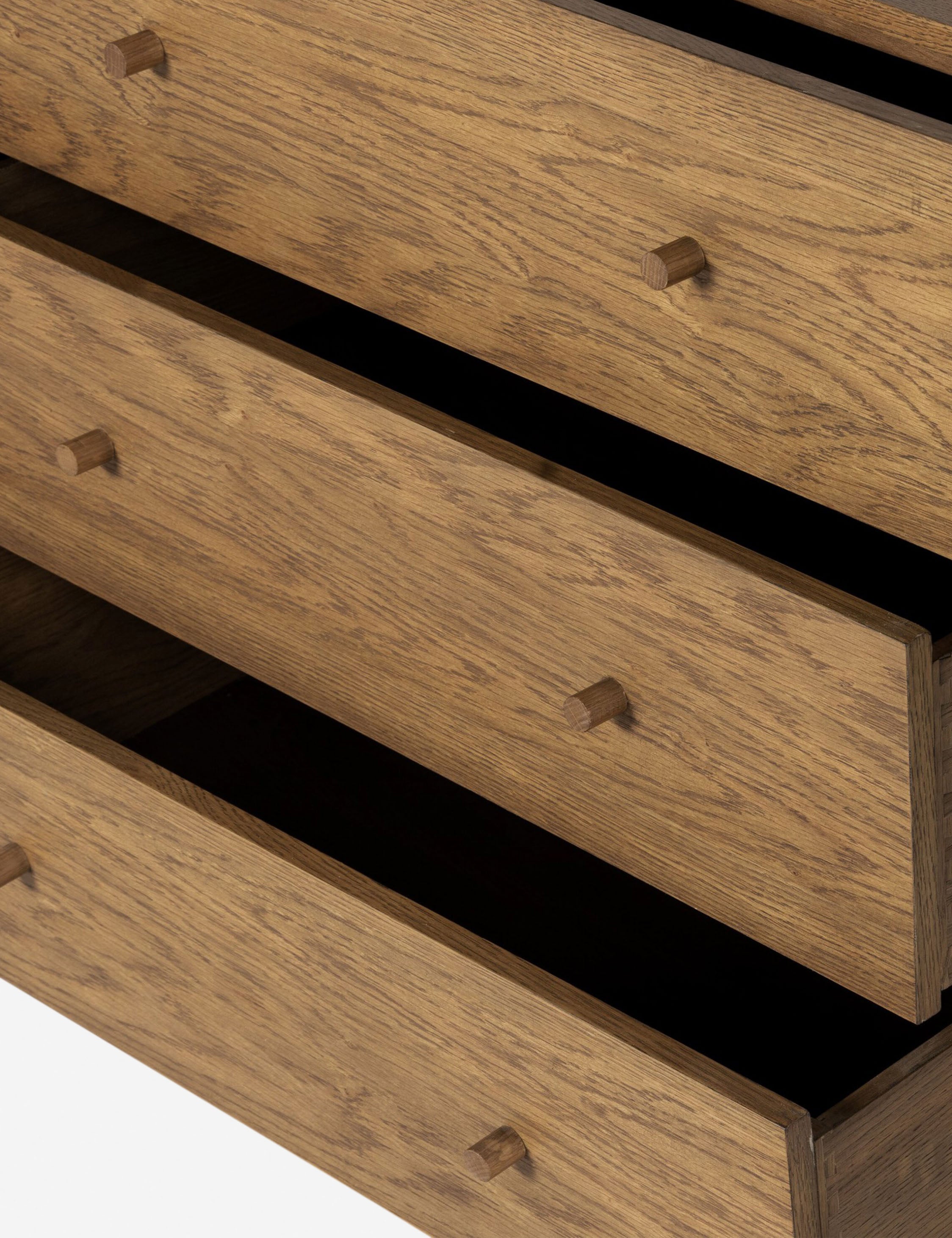 Holcomb Dresser - Modern 6-Drawer Wooden Chest for Bedroom & Living Room | Stylish Storage Solution for Clothes, Bedding & Home Organization