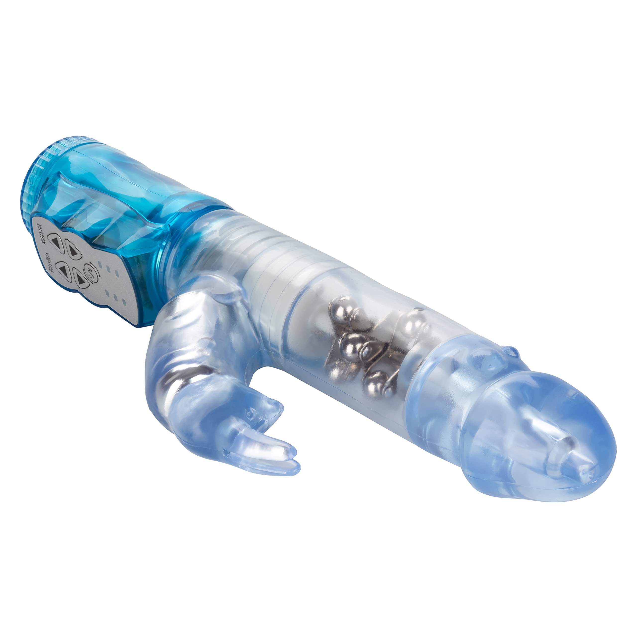 Waterproof Jack Rabbit Vibrator with Rotating Shaft - Dual Stimulation G Spot & Clitoral Massager - Adult Sex Toy for Couples - Blue - Perfect for Solo Play & Partnered Intimacy