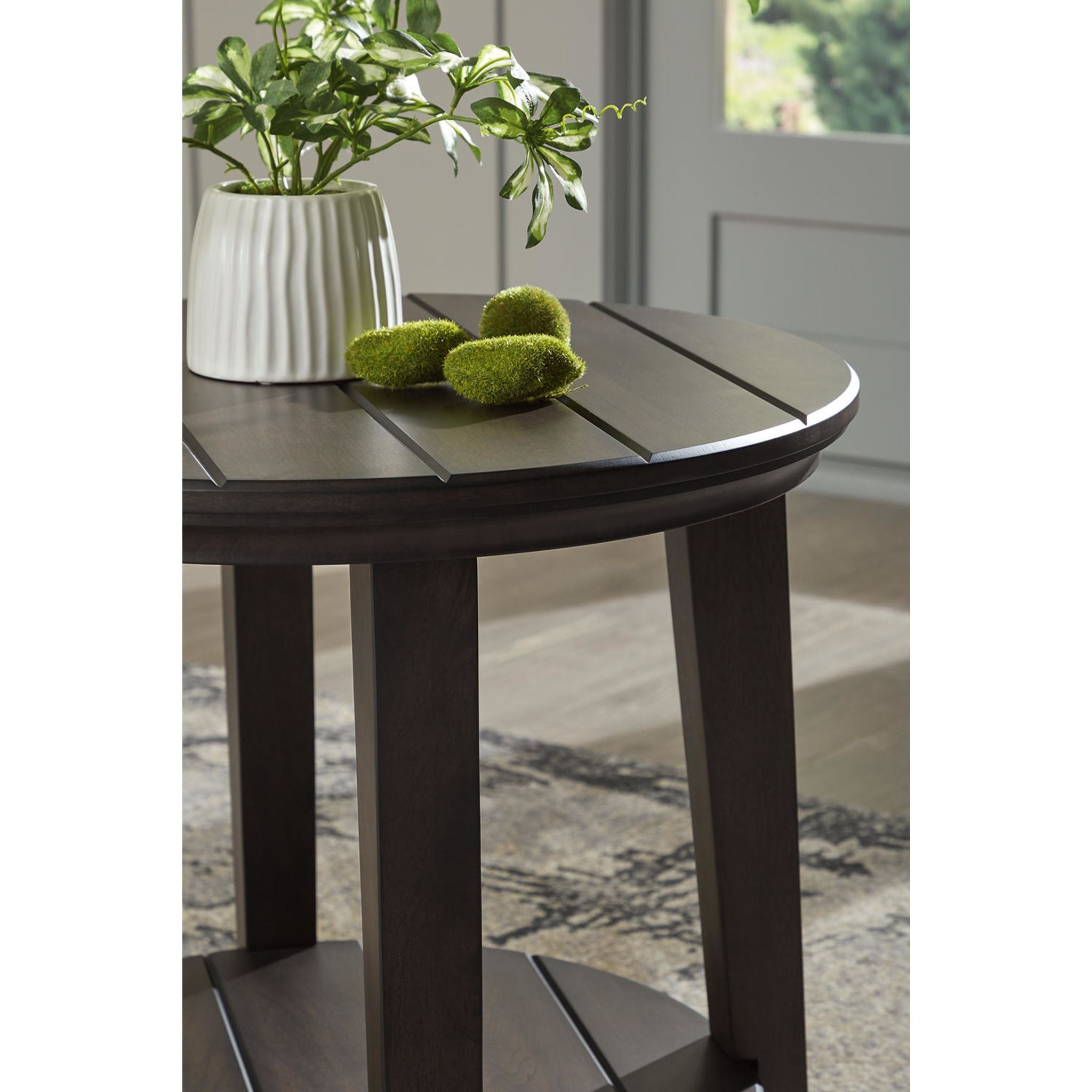 Celamar Dark Brown End Table - Small Side Table for Living Room, Bedroom, or Office - Perfect for Lamps, Books, and Decor