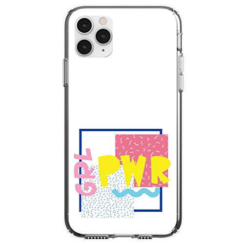 Girl Power - GRL PWR - Retro 80's Look On Clear Case