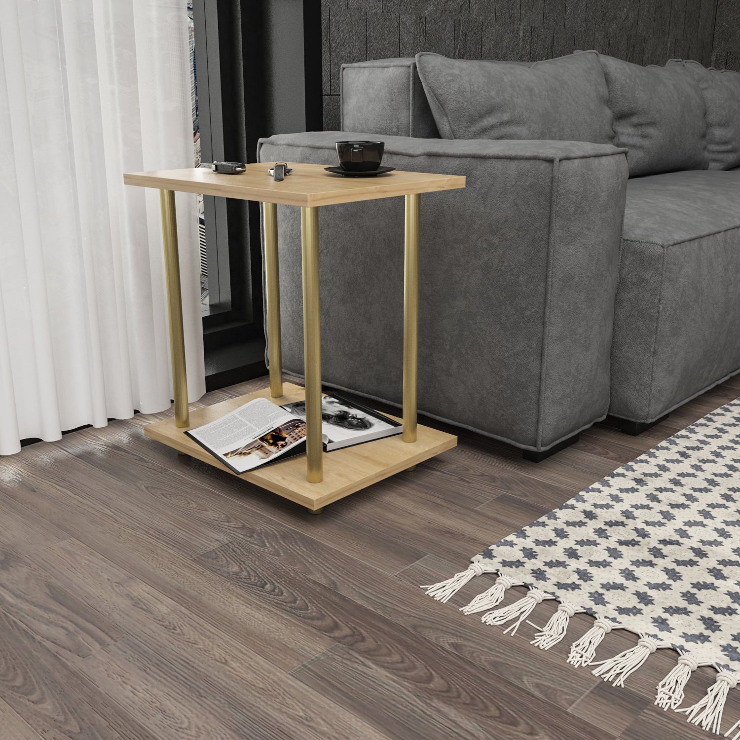White - Dark Oak