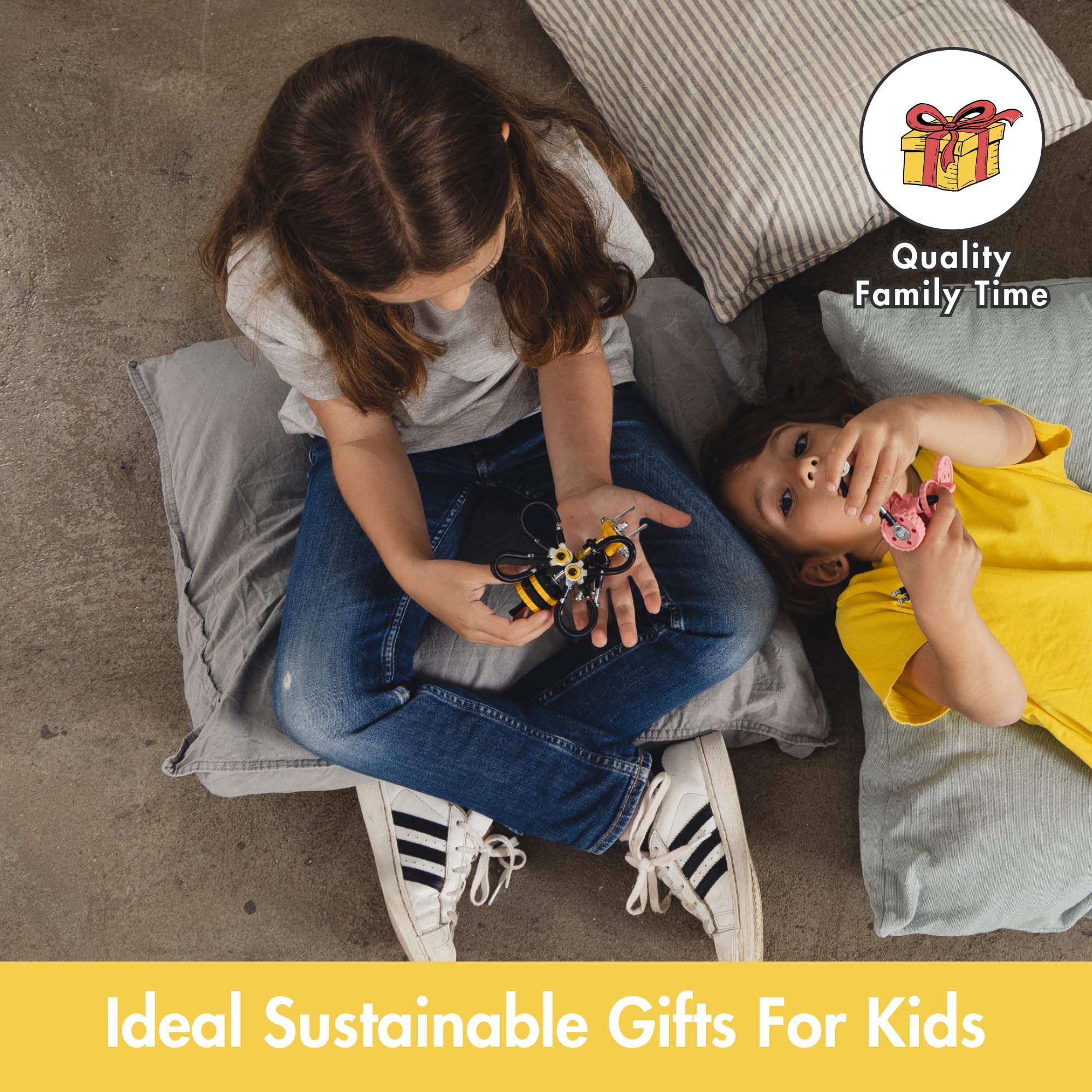 STEM Building Toys for Kids Ages 6-9 | The Off Bits DIY Robot Construction Kit - Educational Engineering Toys for Boys & Girls | Build Your Own Animal Robots | Perfect for Classroom STEM Activities, Birthday Gifts & Creative Play