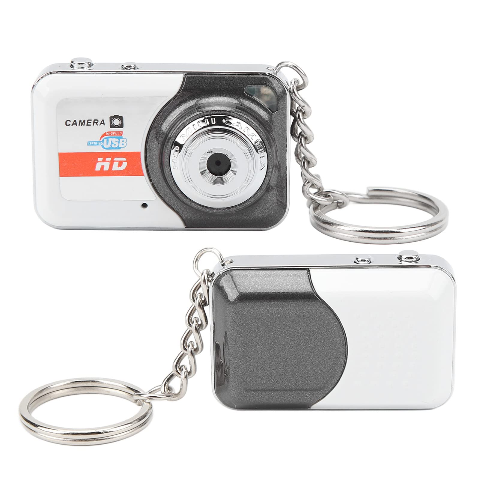 **Mini Digital Camera with Motion Detection - Portable Point and Shoot Video Camera for Teens, Students & Kids - Compact DV Camera for Travel, Vlogging & Everyday Use (Silver Gray)**