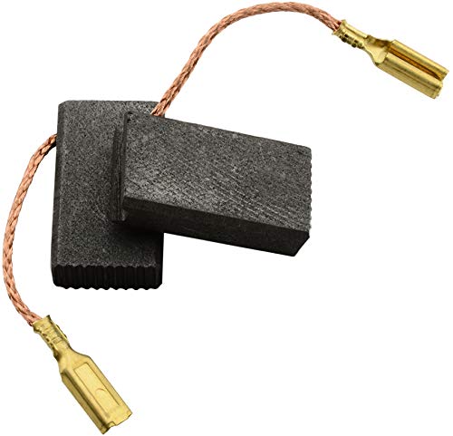 Virutex RO156N Grinder Replacement Carbon Brushes (CA-07-68749) - 0.20x0.43x0.75 Inch with Spring, Wire & Connector - Compatible with Model 9217035 - Perfect for Woodworking & Metal Grinding Tools