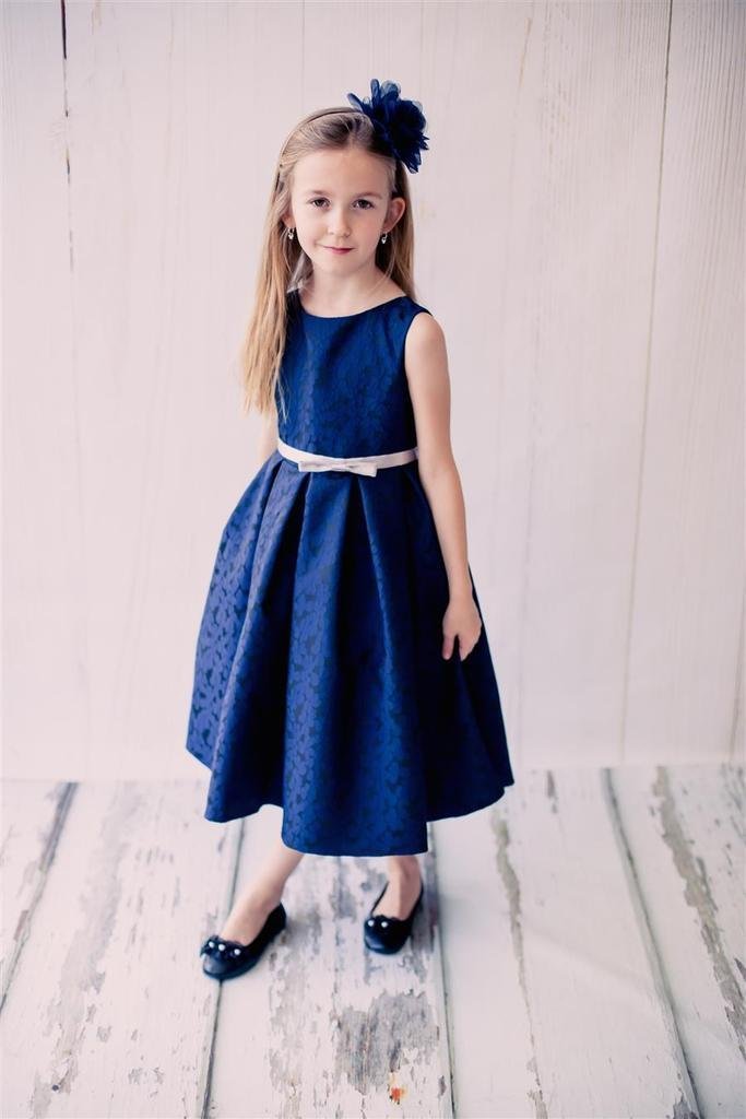 iGirlDress Little Girls' Jacquard Floral Party Dress for Holidays, Christmas, Easter & Special Occasions - Perfect for Birthday Parties, Pageants & Family Gatherings