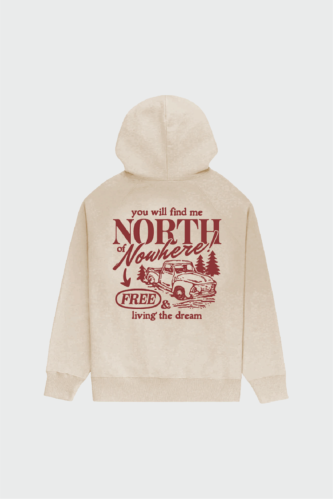North of Nowhere x TEAMLTD Festival Hoodie - Stylish Unisex Pullover Sweatshirt for Music Festivals & Outdoor Events