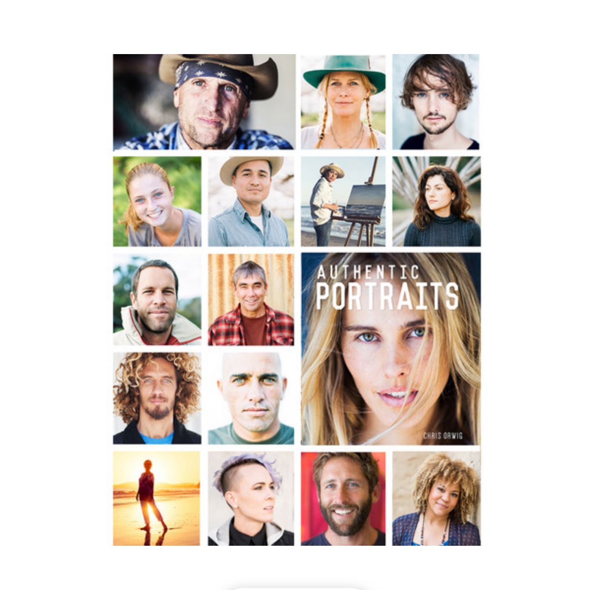 Authentic Portraits Book - High-Quality Art Book for Artists & Photographers | Perfect for Drawing Practice, Art Inspiration & Home Decor